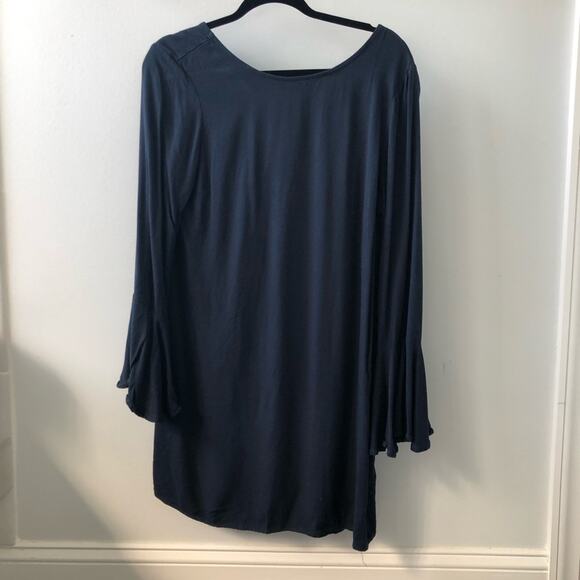 JustFabulous Women's Dark Blue Full Zip Back Dress Size M Multi Wear Versatile - Picture 2 of 3